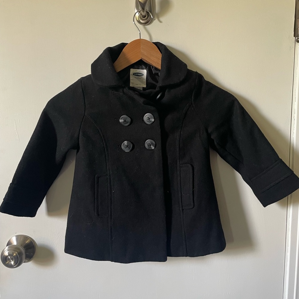 Old Navy Black Wool Jacket 3t